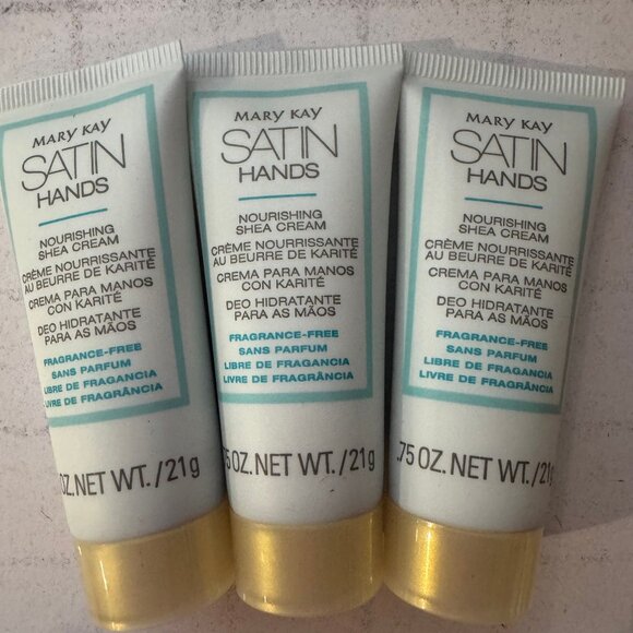 Mary kay Satin Hands Nourishing Shea Cream fragrance free 3 Samples - Picture 1 of 3